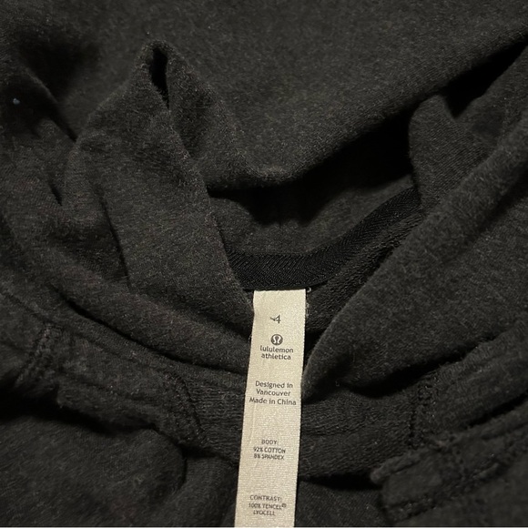 Lululemon Athletica Dark Gray Pull Me Over Hoodie Size 4 - Picture 9 of 12